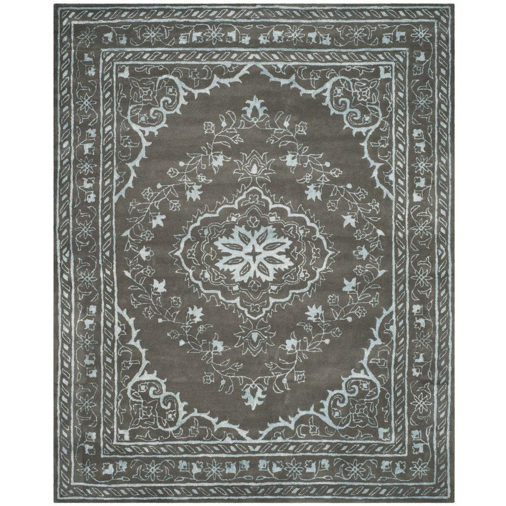 GLAMOUR, DARK GREY, 8' X 10', Area Rug. Picture 1