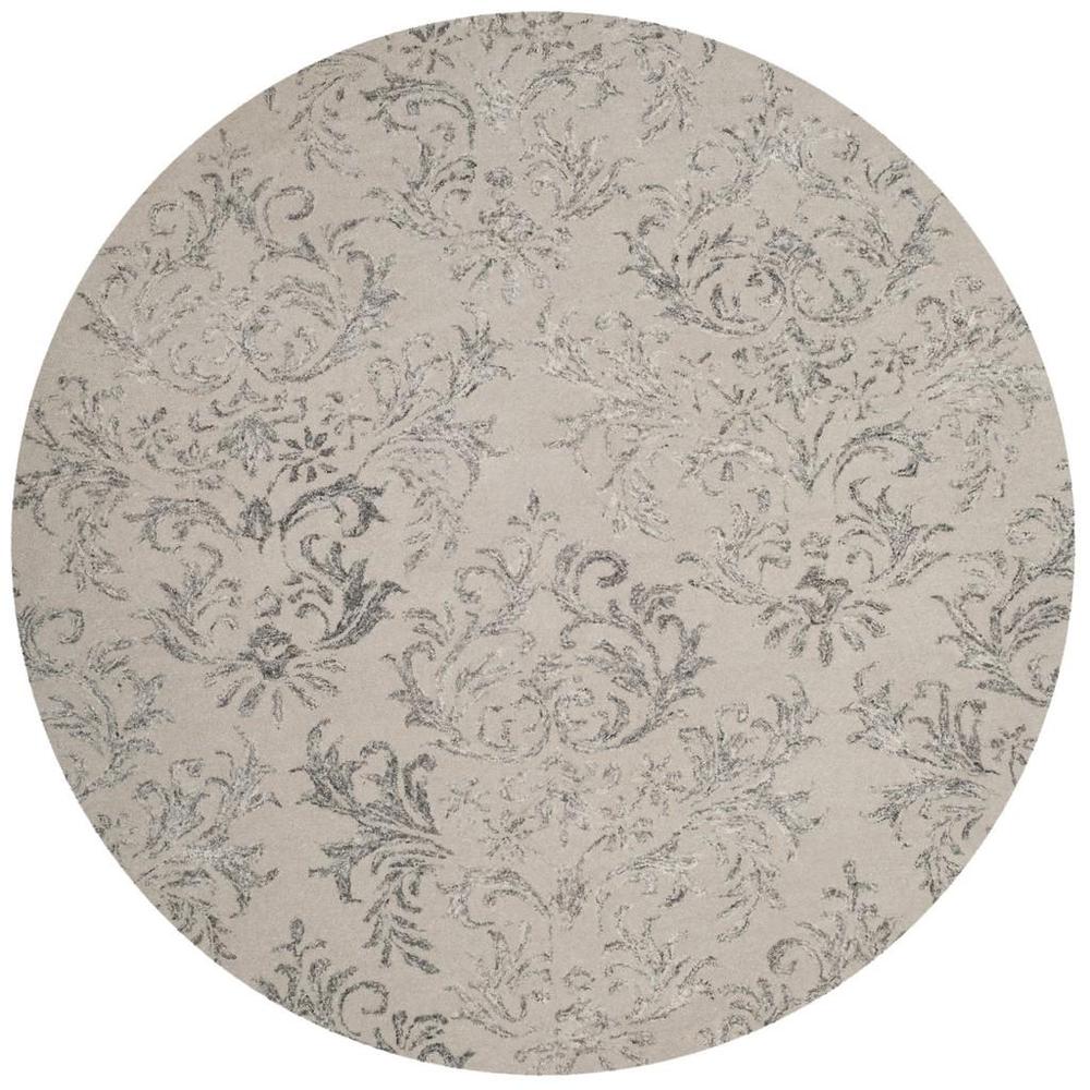 GLAMOUR, GREY, 6' X 6' Round, Area Rug. Picture 1