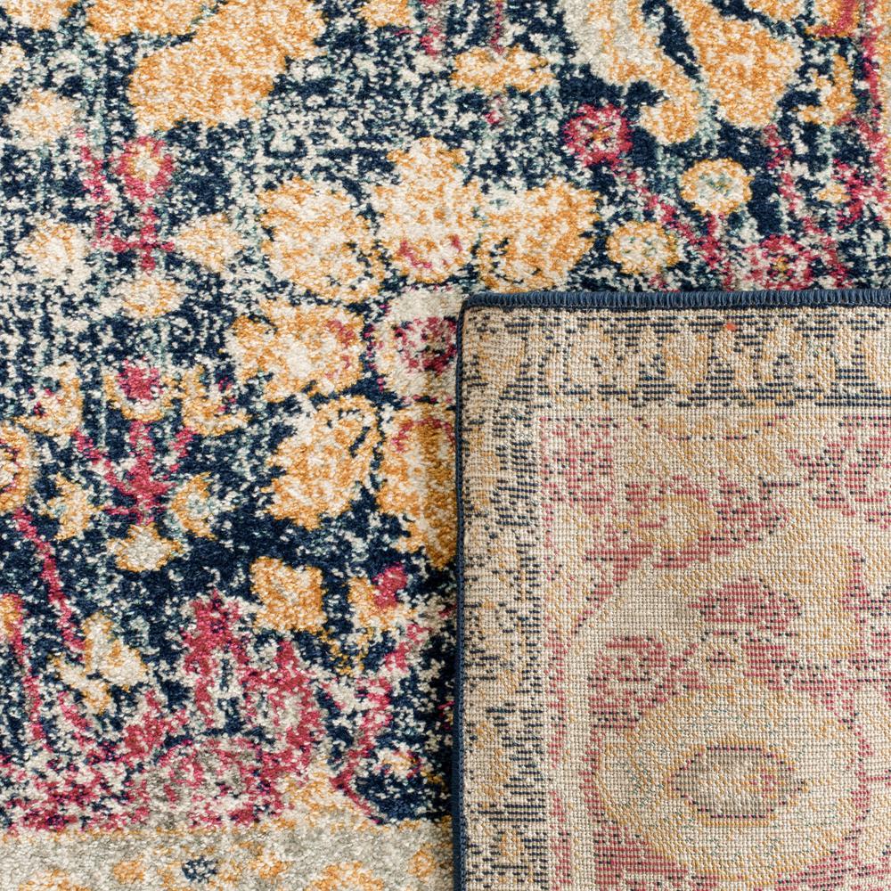 GRANADA, BLUE / FUCHSIA, 5'-1" X 7'-6", Area Rug. Picture 1