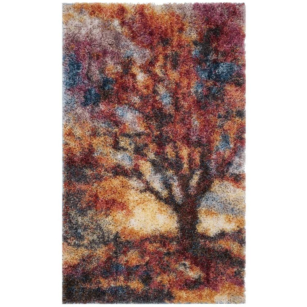 GYPSY, RUST / BLUE, 3' X 5', Area Rug, GYP522C-3. Picture 1
