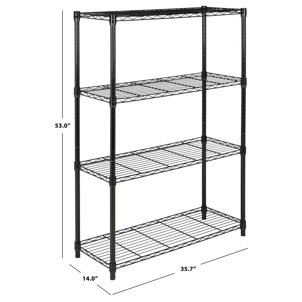 BRAVO 4 TIER CHROME WIRE SHELVE (35 in W x 13 in D x 53 in H), HAC2002A. Picture 2