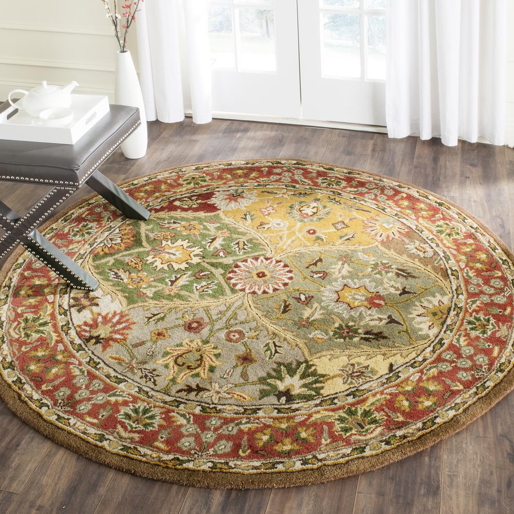 HERITAGE, MULTI, 8' X 8' Round, Area Rug. Picture 2