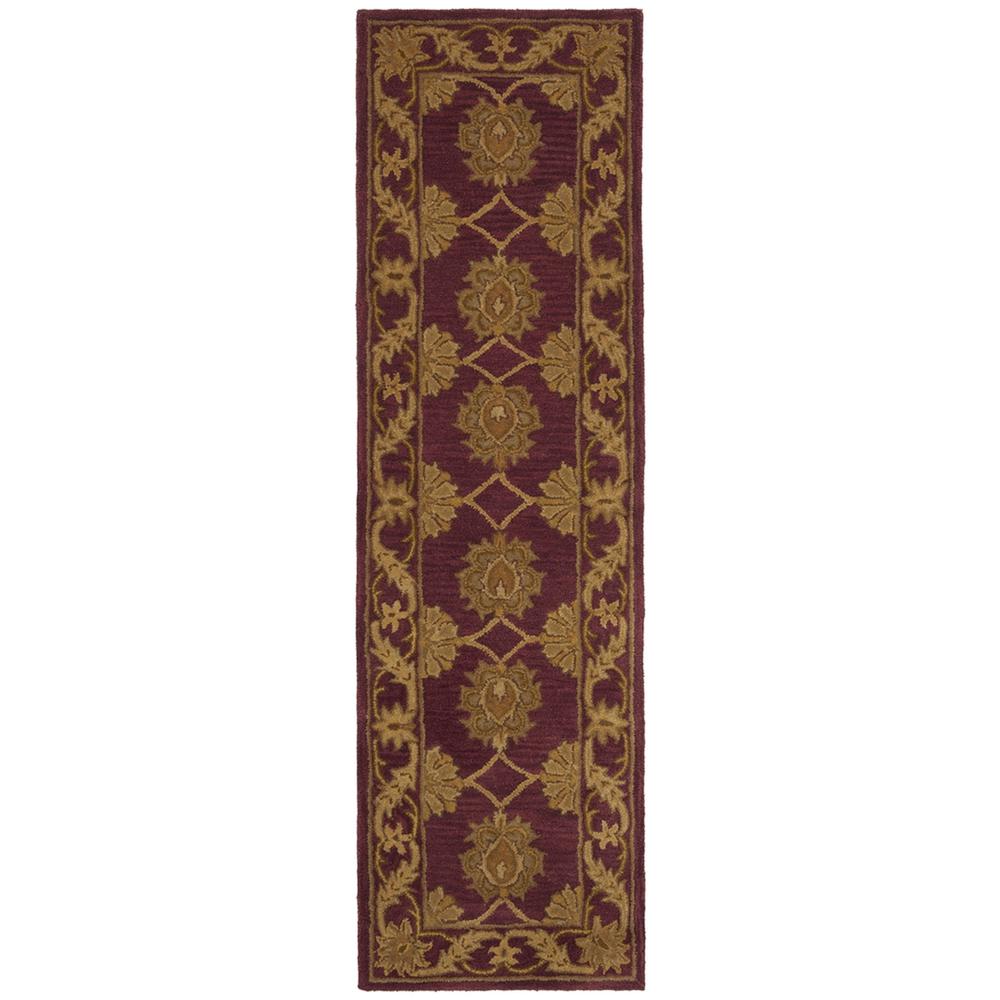 HERITAGE, MAROON, 2'-3" X 8', Area Rug. Picture 1