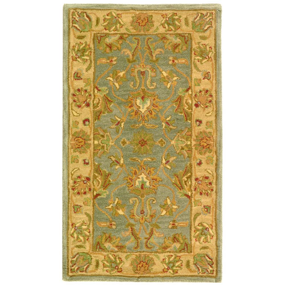 HERITAGE, BLUE / BEIGE, 2'-3" X 4', Area Rug, HG343B-24. Picture 1