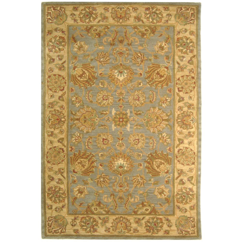 HERITAGE, BLUE / BEIGE, 6' X 9', Area Rug, HG343B-6. Picture 1