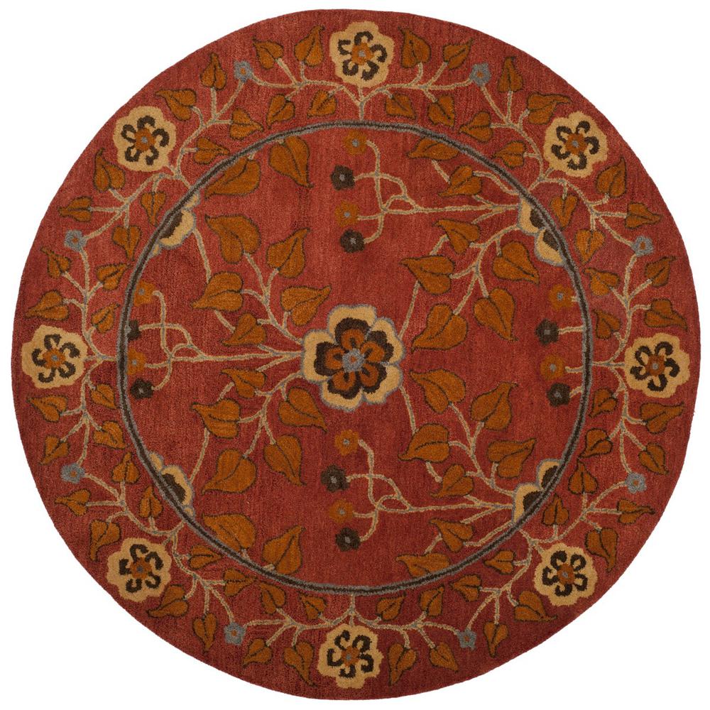 HERITAGE, RED / MULTI, 6' X 6' Round, Area Rug, HG407A-6R. Picture 1