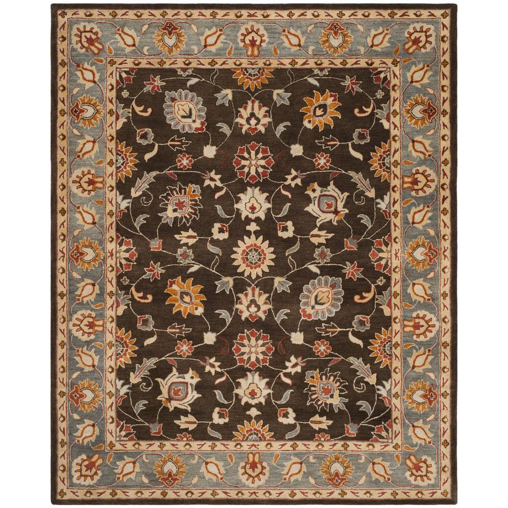 HERITAGE, CHARCOAL / BLUE, 8' X 10', Area Rug, HG412A-8. Picture 1
