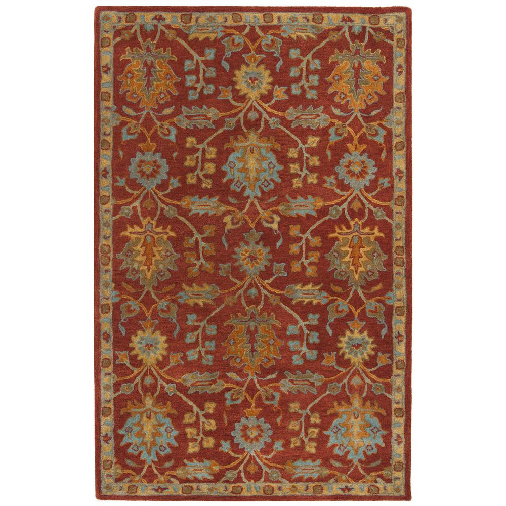 HERITAGE, RED / MULTI, 5' X 8', Area Rug, HG417Q-5. Picture 1