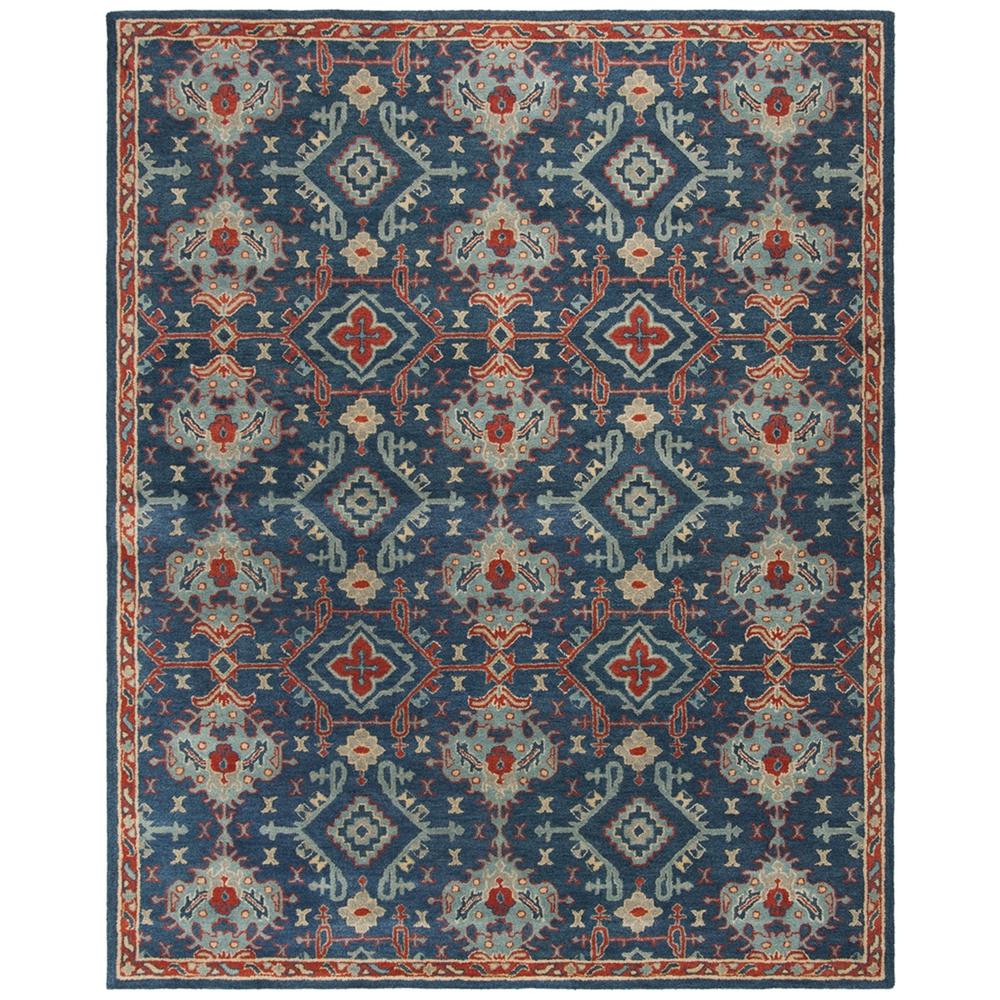 HERITAGE, BLUE / MULTI, 8' X 10', Area Rug. Picture 1