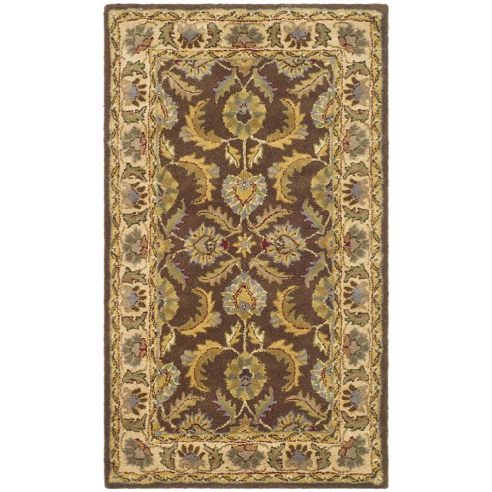HERITAGE, BROWN / IVORY, 3' X 5', Area Rug, HG451A-3. Picture 1
