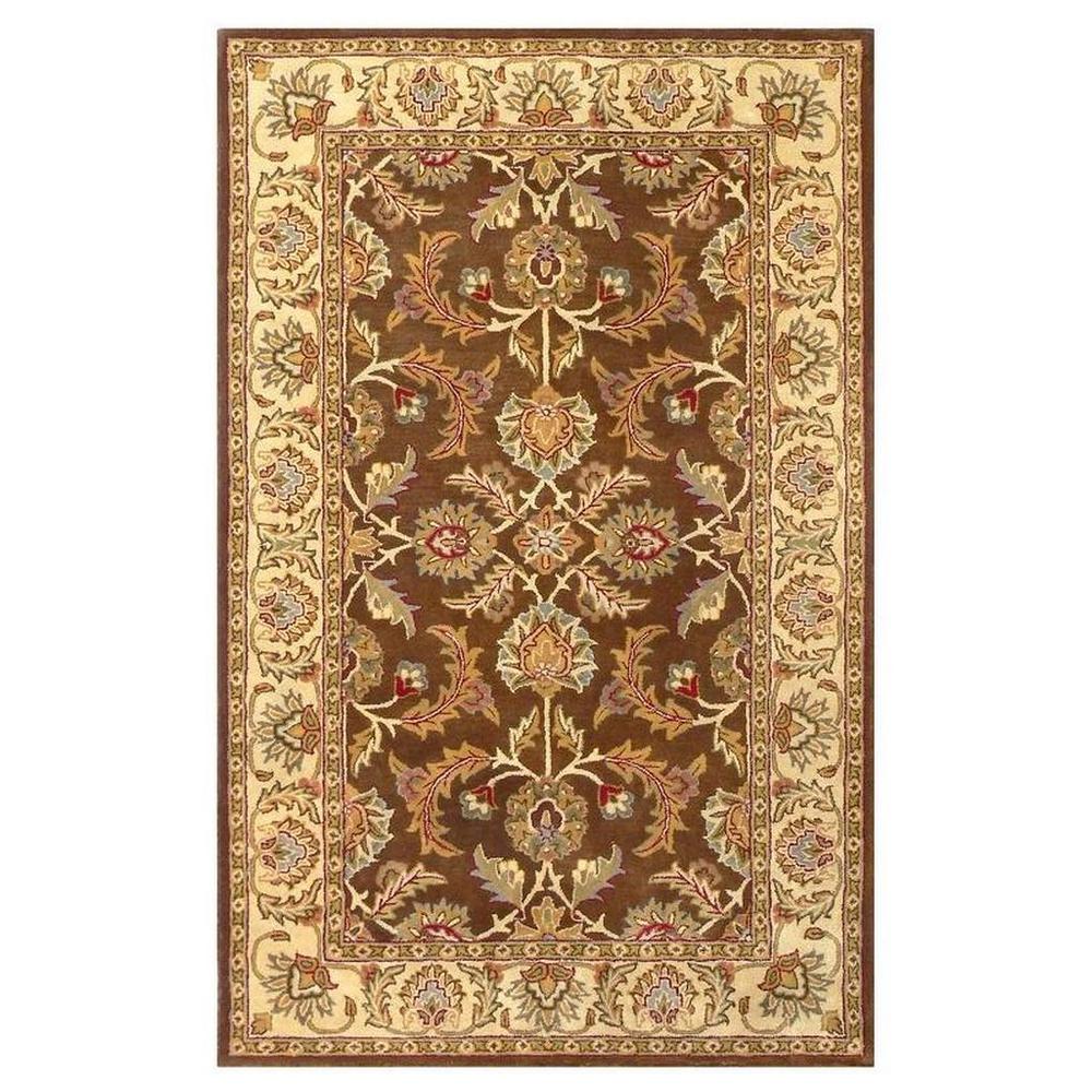 HERITAGE, BROWN / IVORY, 5' X 8', Area Rug, HG451A-5. Picture 1