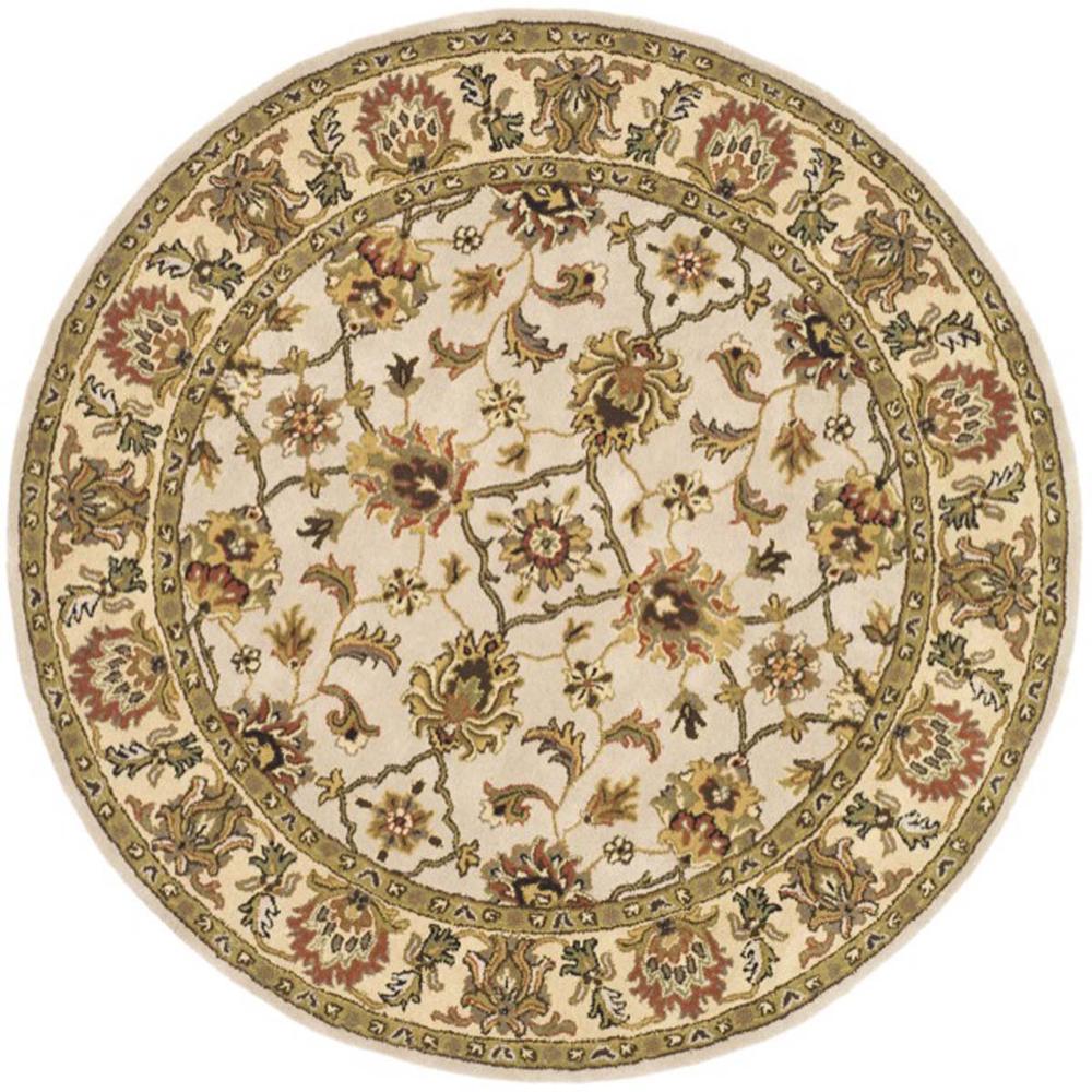 HERITAGE, IVORY / LIGHT GOLD, 6' X 6' Round, Area Rug. Picture 1