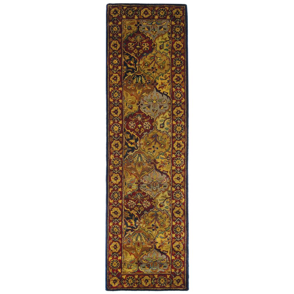 HERITAGE, MULTI / NAVY, 2'-3" X 8', Area Rug. Picture 2
