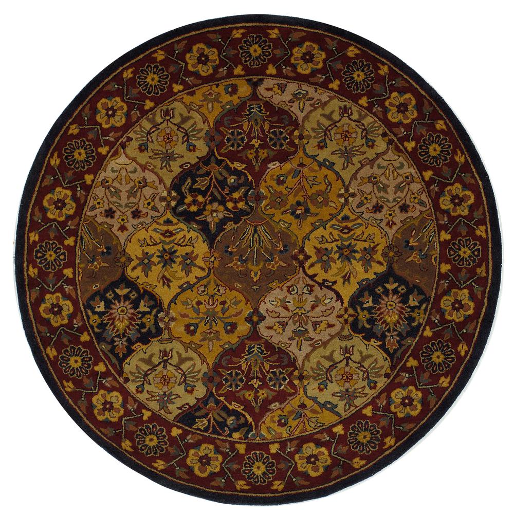 HERITAGE, MULTI / NAVY, 6' X 6' Round, Area Rug. Picture 3