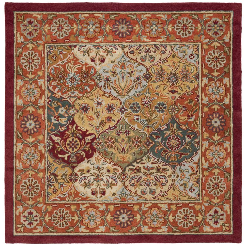 HERITAGE, MULTI / RED, 6' X 6' Square, Area Rug, HG510B-6SQ. Picture 1