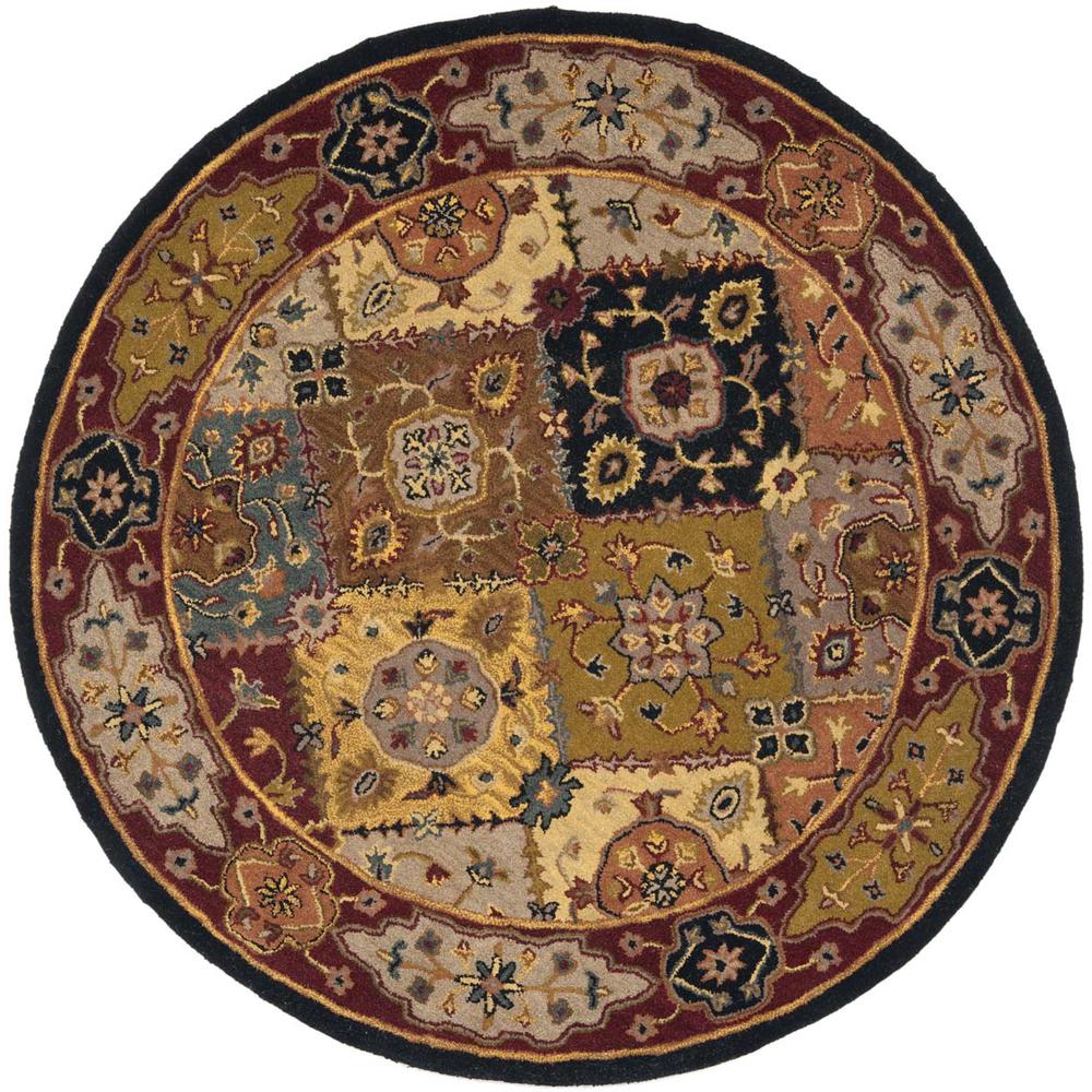 HERITAGE, MULTI / RED, 6' X 6' Round, Area Rug, HG512B-6R. Picture 1