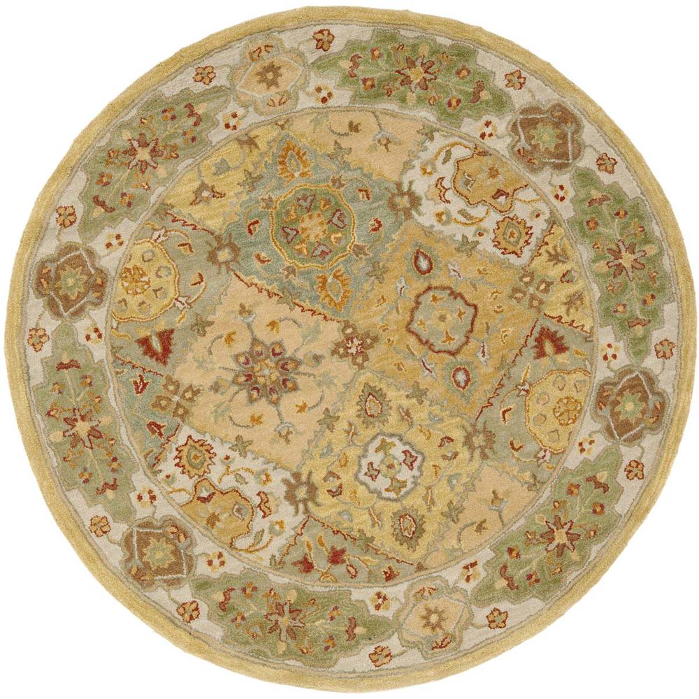 HERITAGE, MULTI / IVORY, 6' X 6' Round, Area Rug. Picture 1