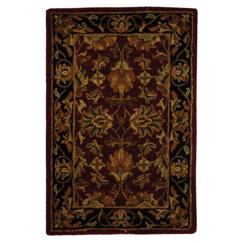 HERITAGE, RED / BLACK, 2'-0" X 3'-0", Area Rug. Picture 1