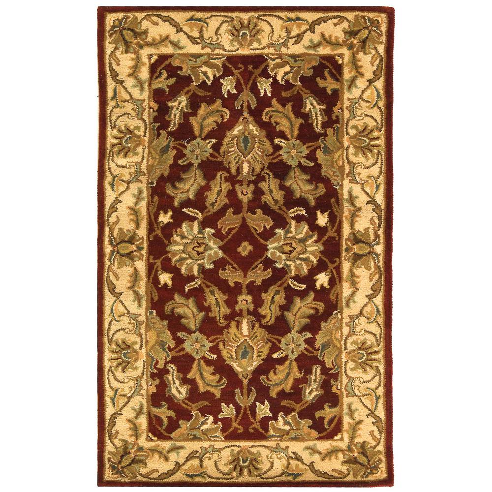 HERITAGE, RED / IVORY, 3' X 5', Area Rug. Picture 1