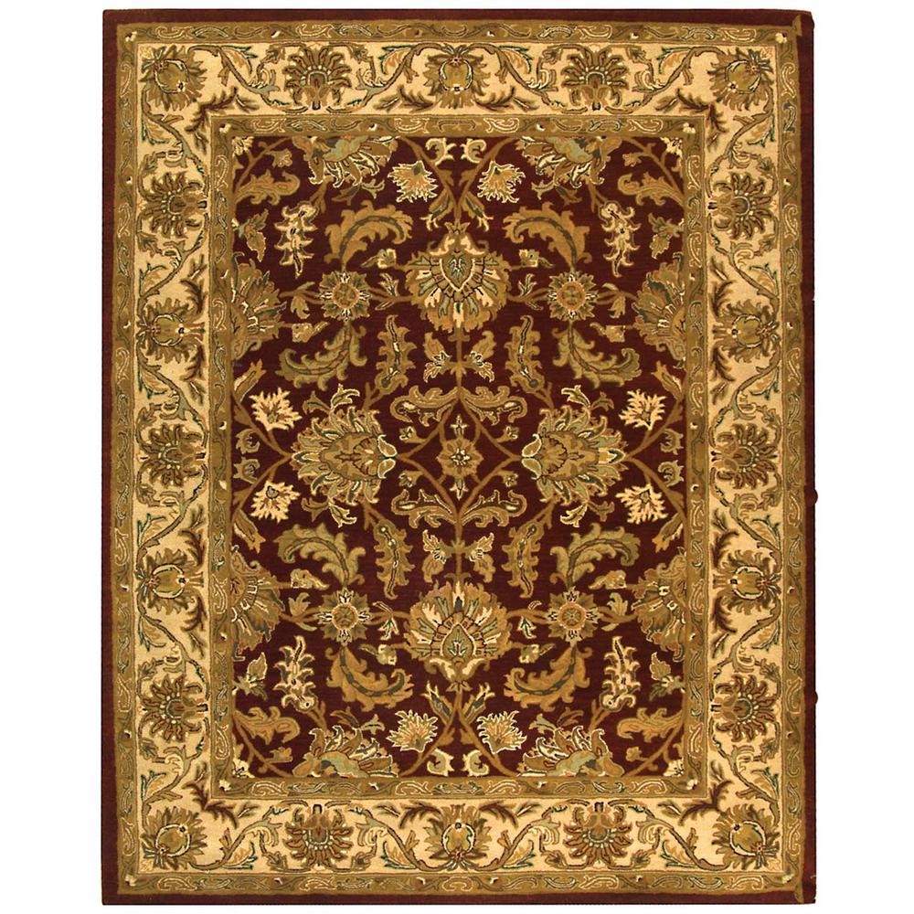 HERITAGE, RED / IVORY, 7'-6" X 9'-6", Area Rug. Picture 1