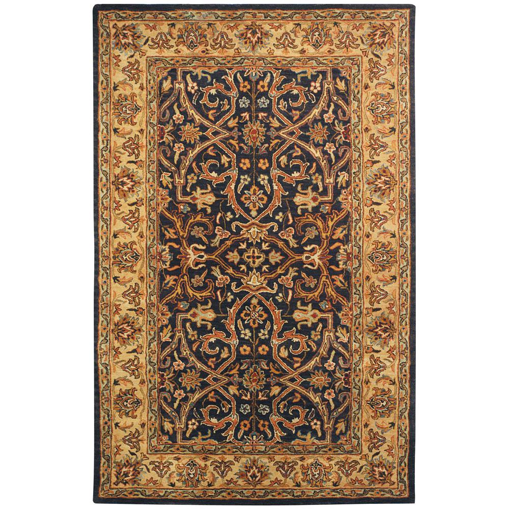 HERITAGE, CHARCOAL / BEIGE, 5'-0" X 8'-0", Area Rug. Picture 1