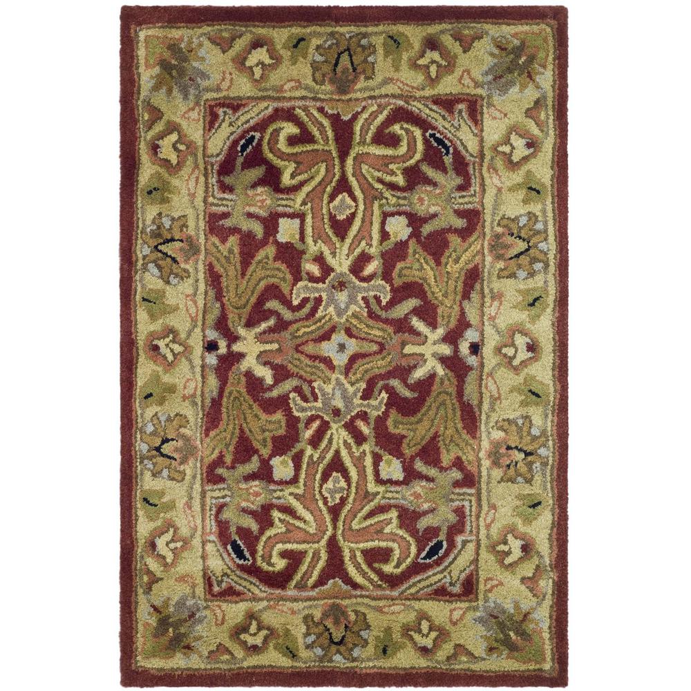 HERITAGE, RED / GOLD, 2' X 3', Area Rug, HG644B-2. Picture 1