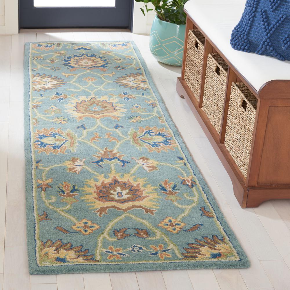HERITAGE, LIGHT BLUE, 2' X 3', Area Rug. Picture 2
