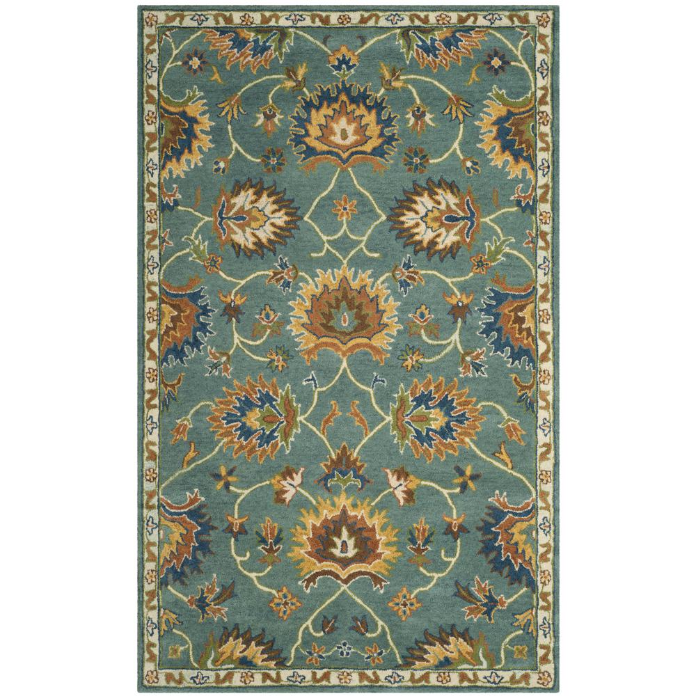 HERITAGE, LIGHT BLUE, 5' X 8', Area Rug. Picture 1