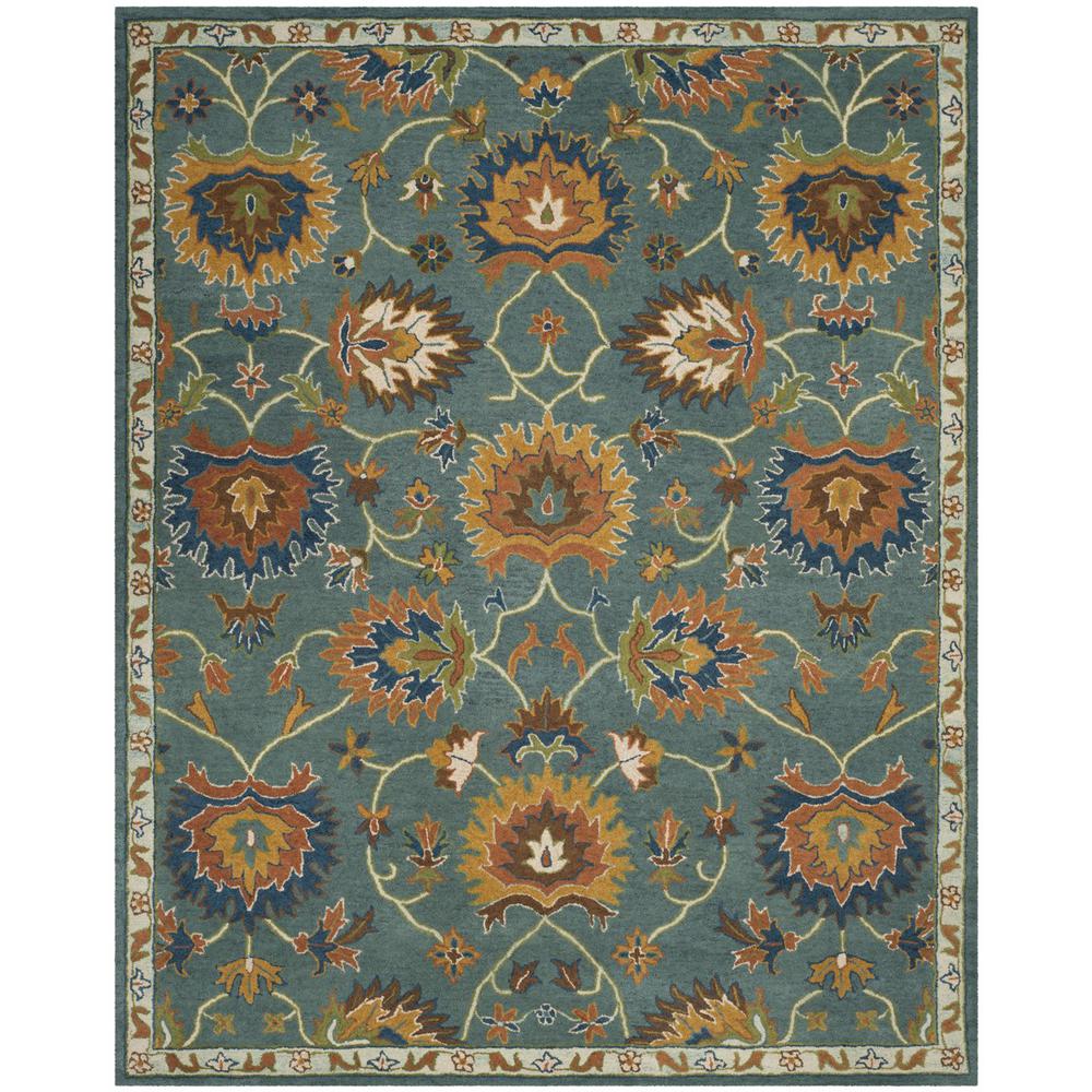 HERITAGE, LIGHT BLUE, 8' X 10', Area Rug. Picture 1