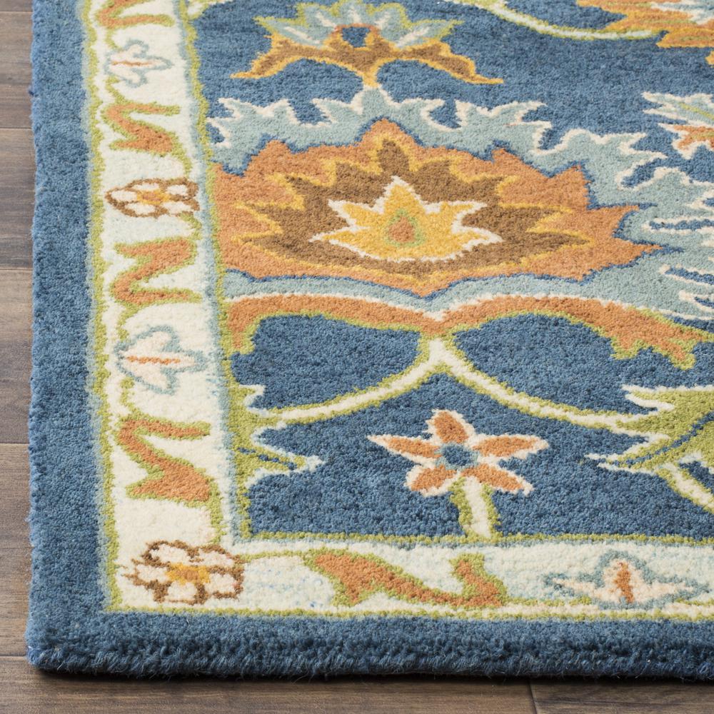 HERITAGE, NAVY, 6' X 6' Square, Area Rug. Picture 3