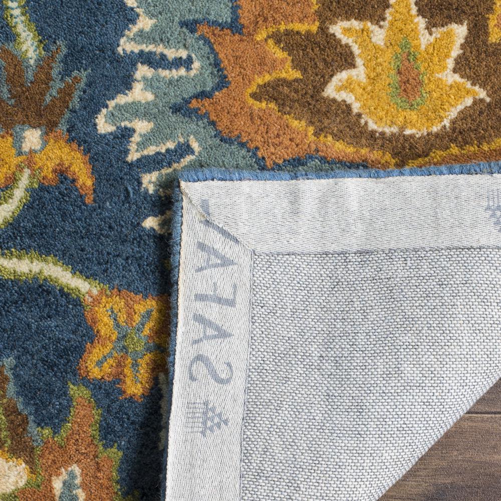 HERITAGE, NAVY, 6' X 6' Square, Area Rug. Picture 1