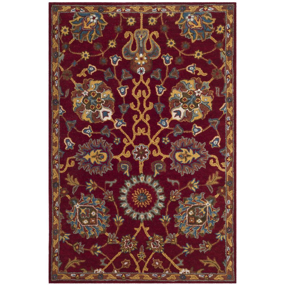 HERITAGE, RED, 4' X 6', Area Rug. Picture 1