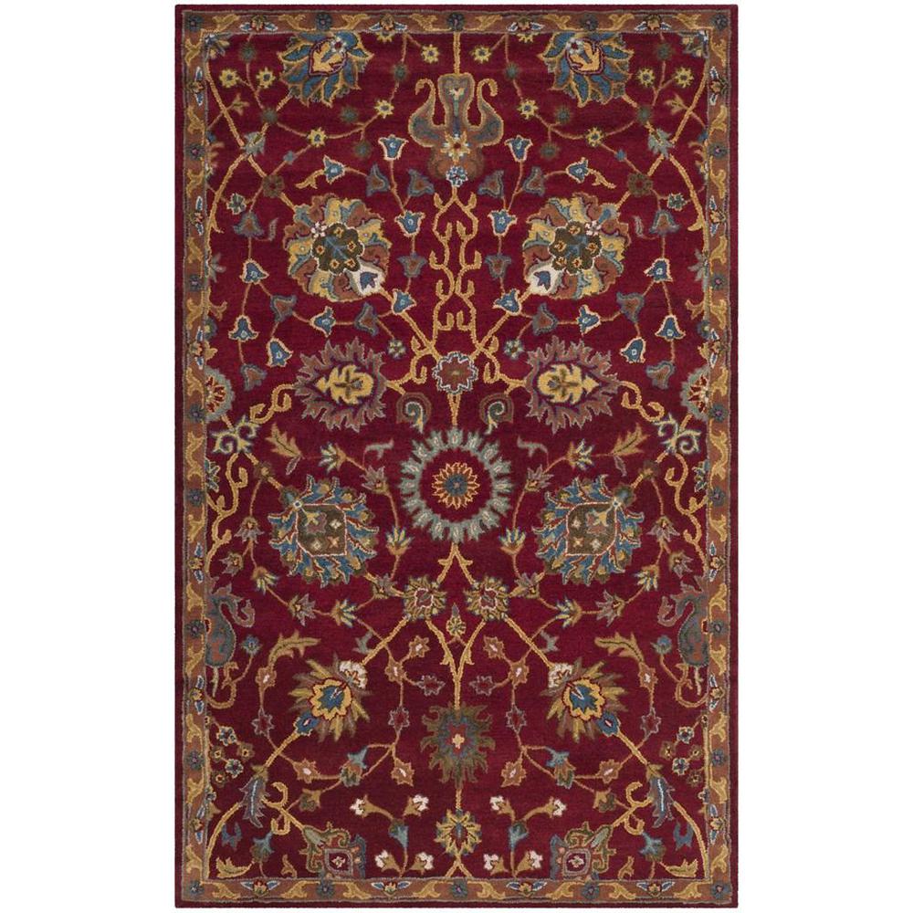 HERITAGE, RED, 5' X 8', Area Rug, HG655A-5. Picture 1
