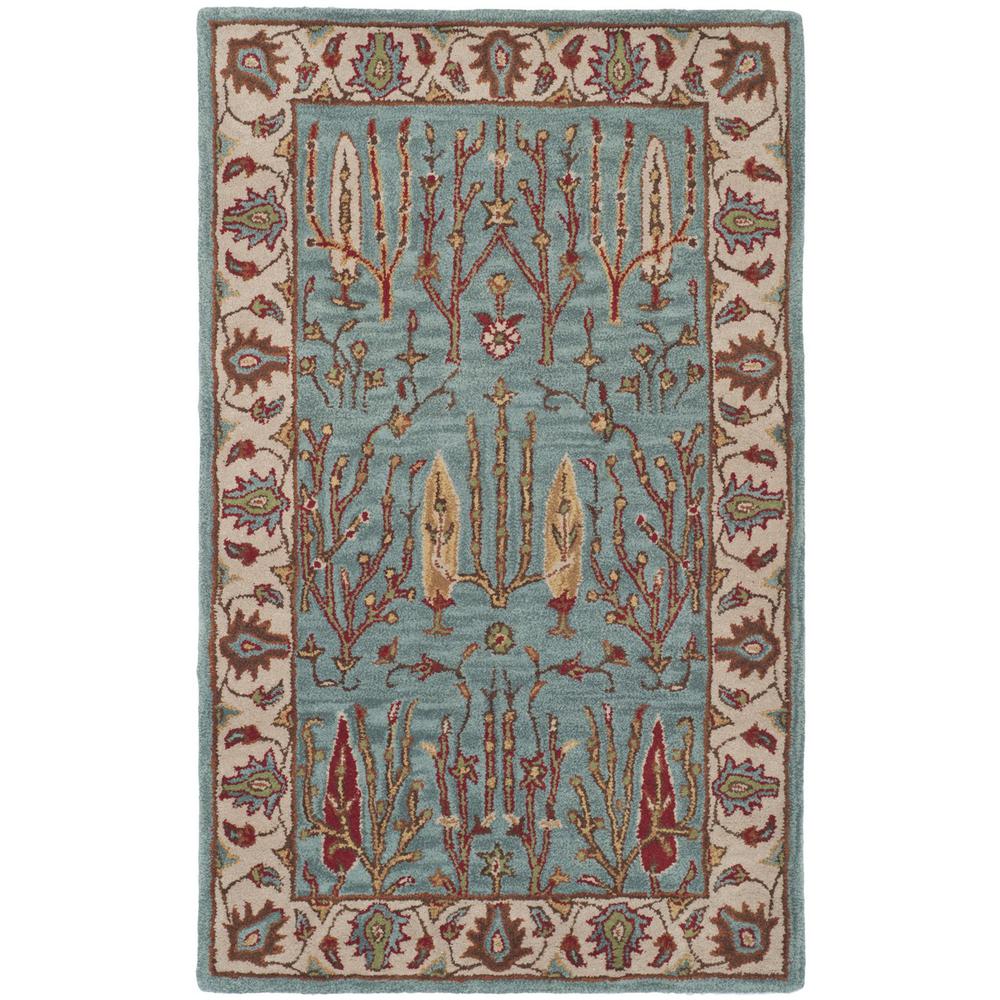 HERITAGE, BLUE / IVORY, 3' X 5', Area Rug, HG735A-3. Picture 1
