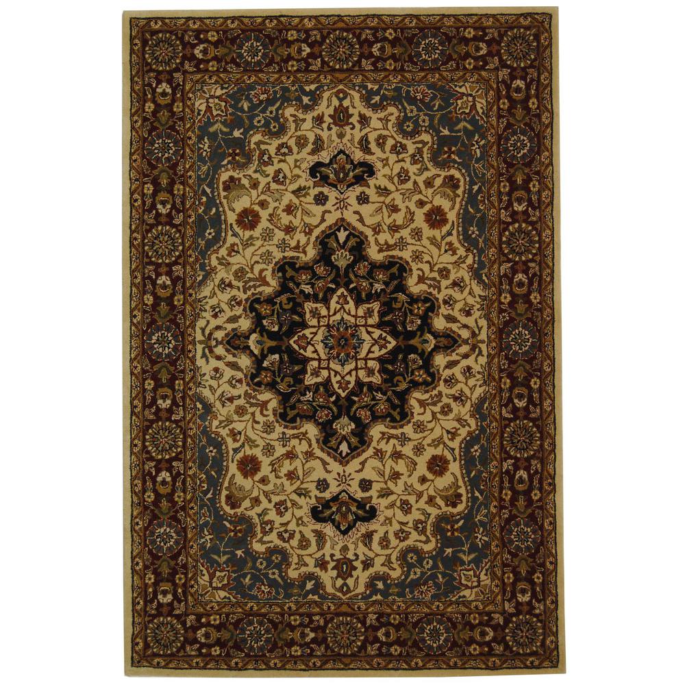 HERITAGE, IVORY / RED, 6'-0" X 9'-0", Area Rug. Picture 1