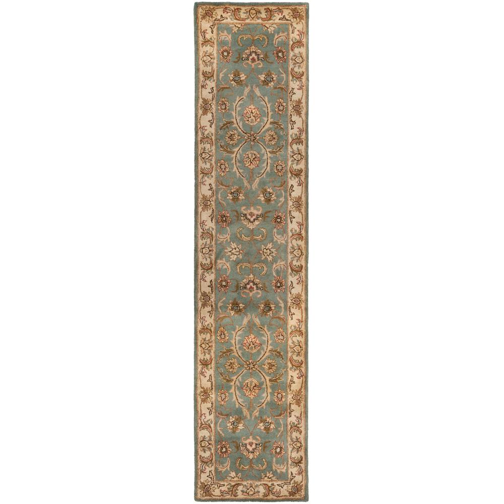 HERITAGE, BLUE / BEIGE, 2'-3" X 10', Area Rug. Picture 1