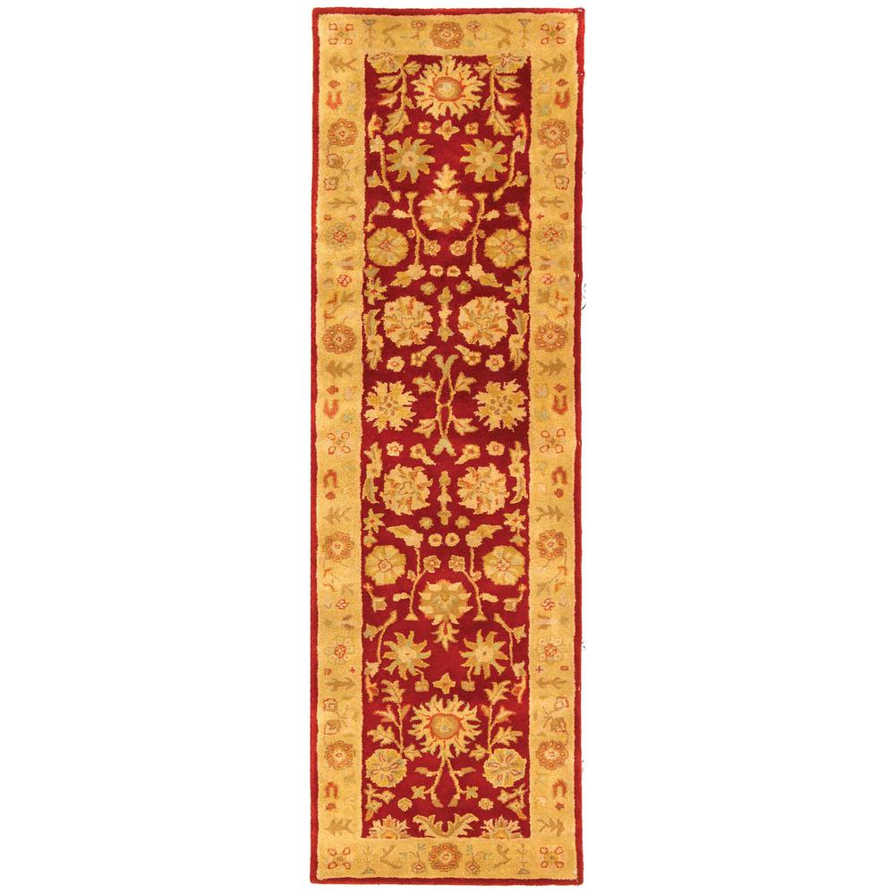 HERITAGE, RED / GOLD, 2'-3" X 8', Area Rug, HG813A-28. Picture 1