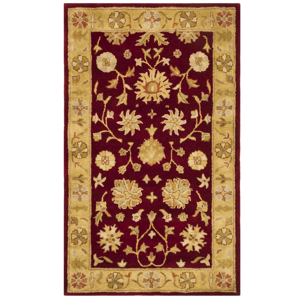 HERITAGE, RED / GOLD, 3' X 5', Area Rug, HG813A-3. Picture 1