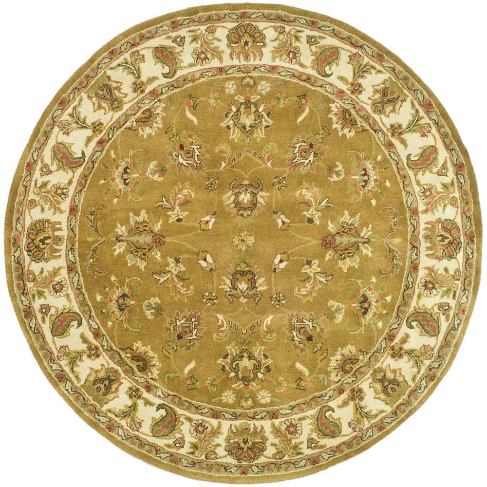 HERITAGE, MOCHA / IVORY, 6' X 6' Round, Area Rug. Picture 1