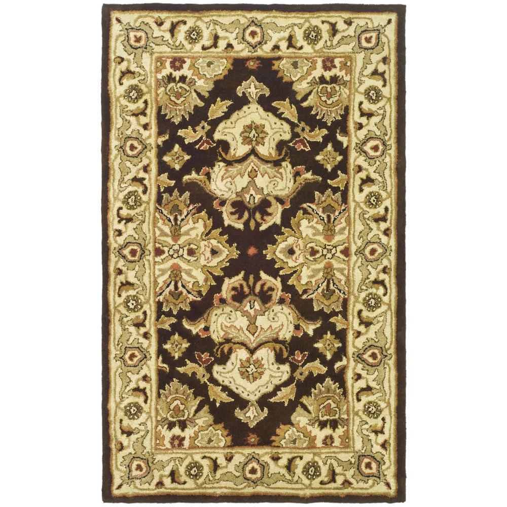 HERITAGE, ESPRESSO / IVORY, 3' X 5', Area Rug. Picture 1