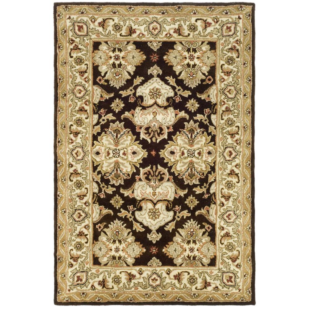 HERITAGE, ESPRESSO / IVORY, 5' X 8', Area Rug. Picture 1