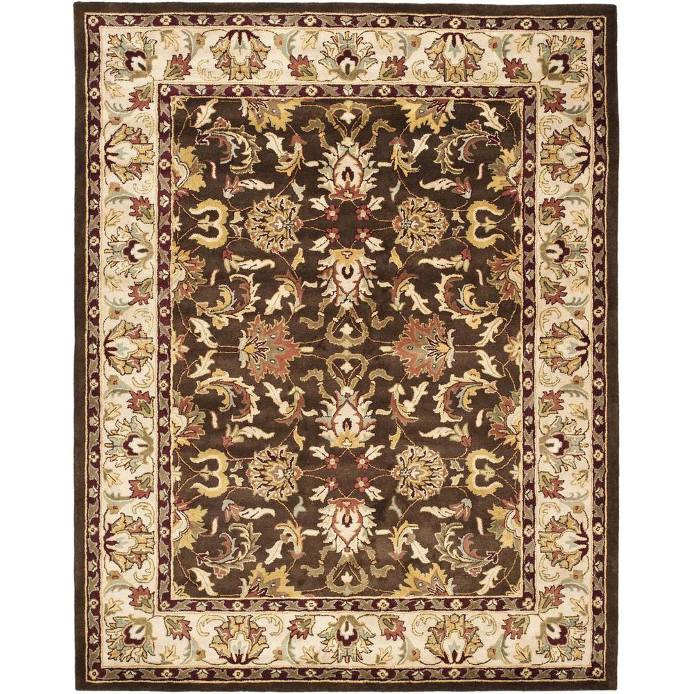 HERITAGE, BROWN / BEIGE, 7'-6" X 9'-6", Area Rug. Picture 1