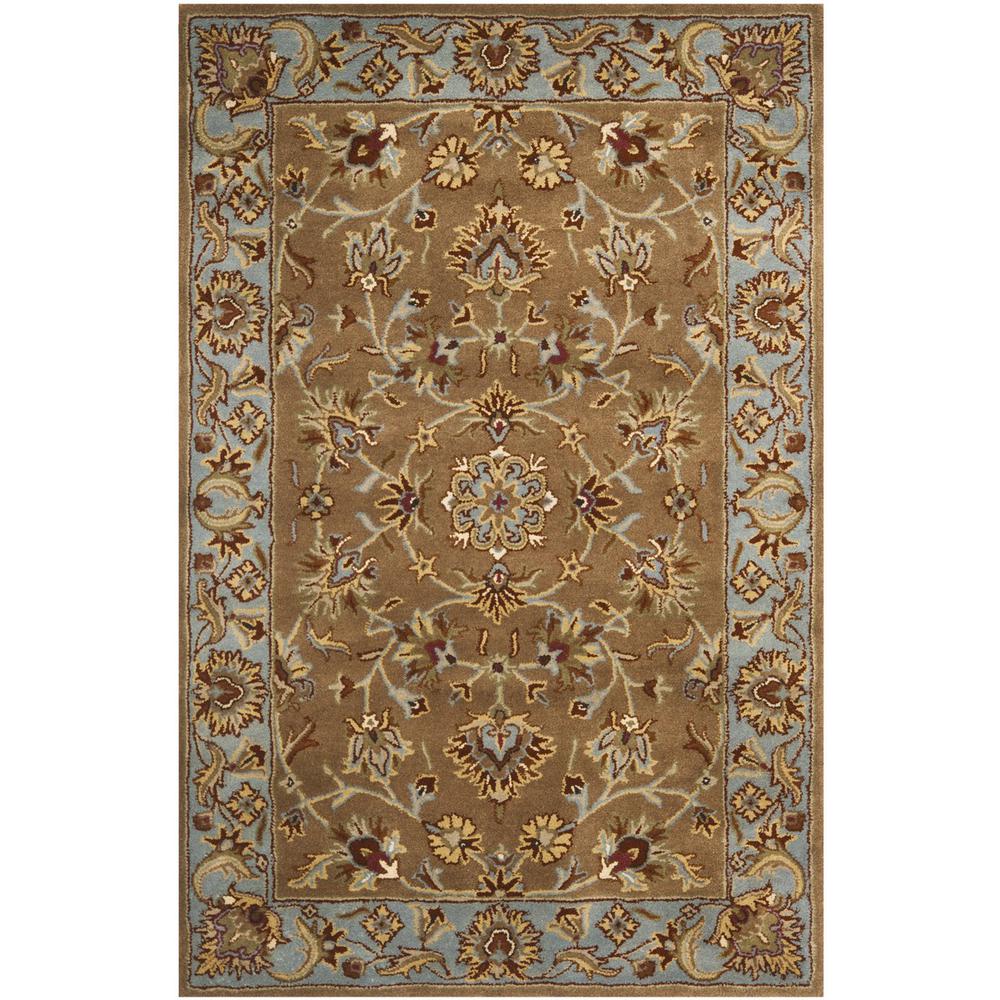 HERITAGE, BEIGE / BLUE, 4' X 6', Area Rug, HG821A-4. Picture 1