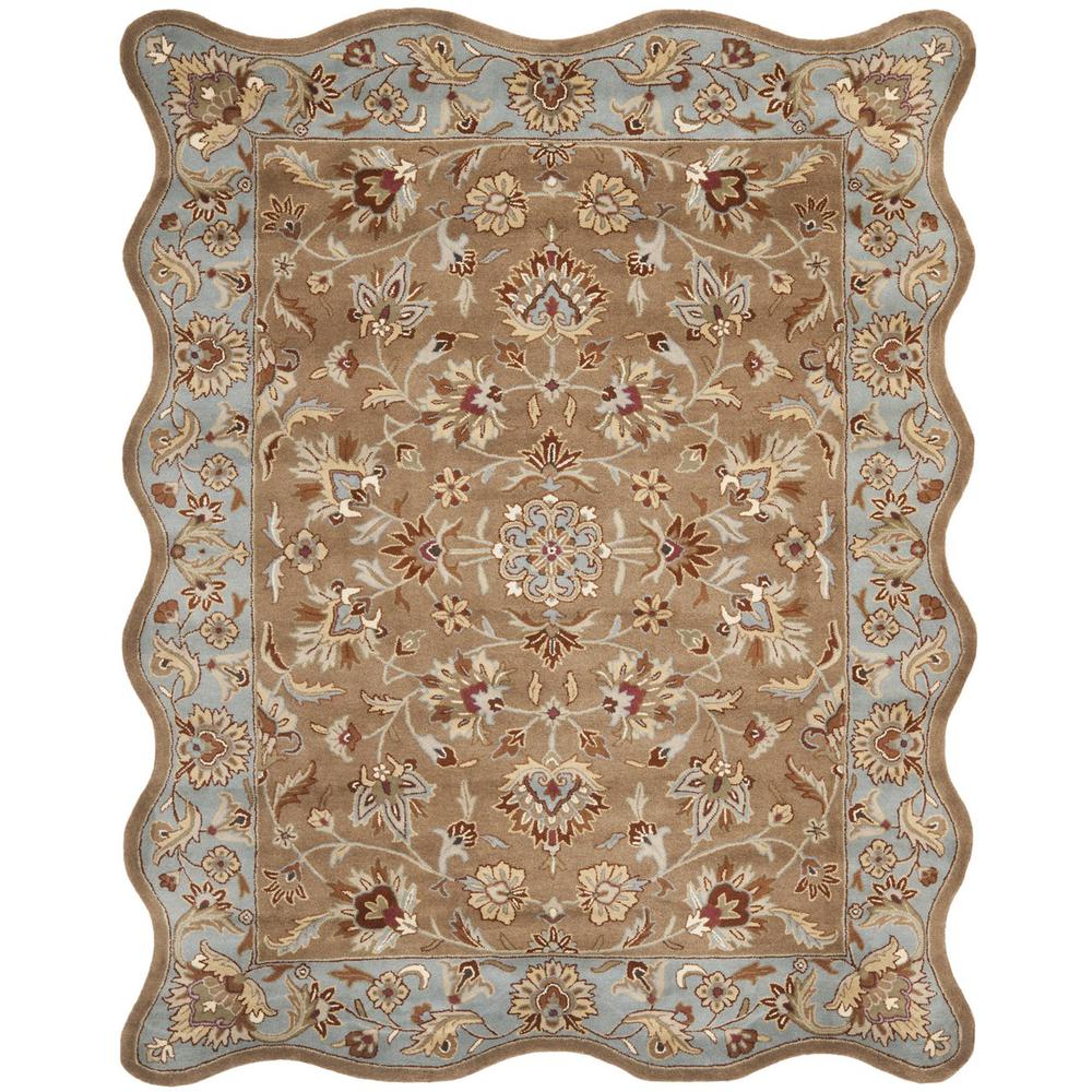 HERITAGE, BEIGE / BLUE, 7'-6" X 9'-6", Area Rug, HG821A-8S. Picture 1