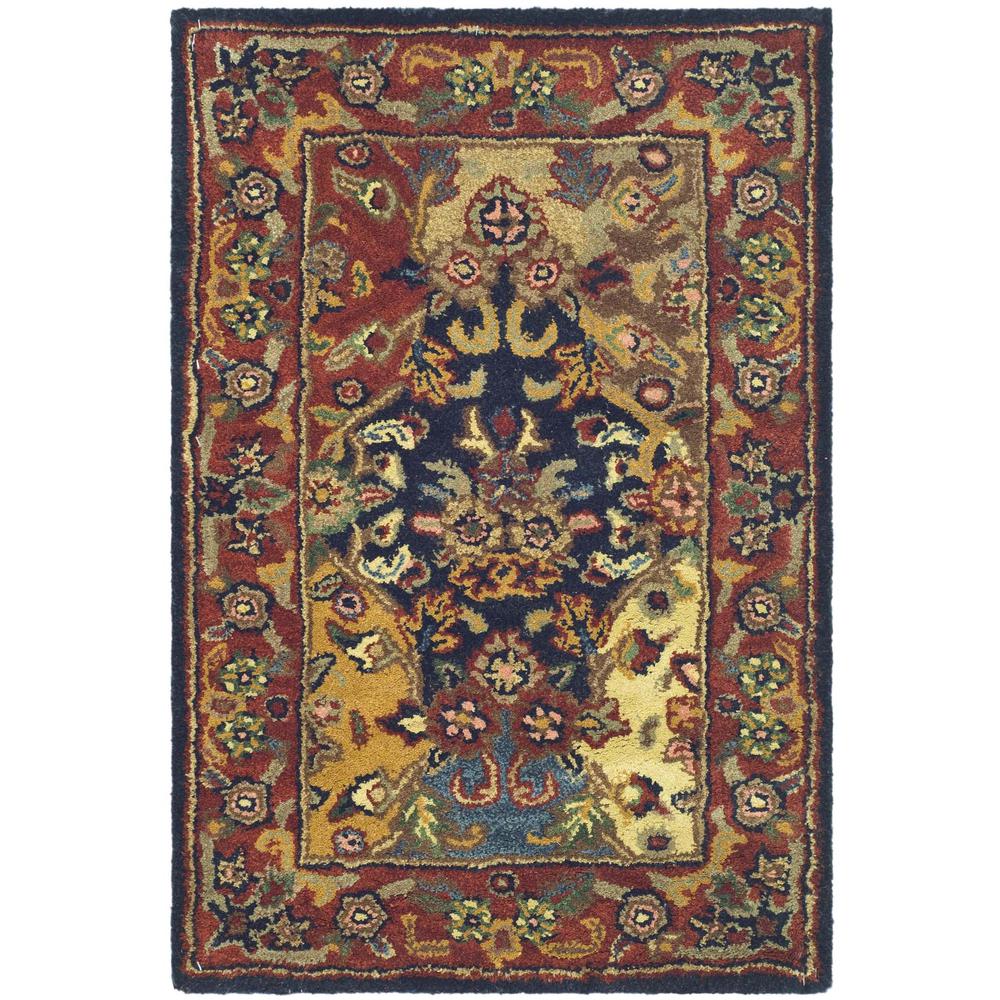 HERITAGE, MULTI / BURGUNDY, 2' X 3', Area Rug. Picture 1