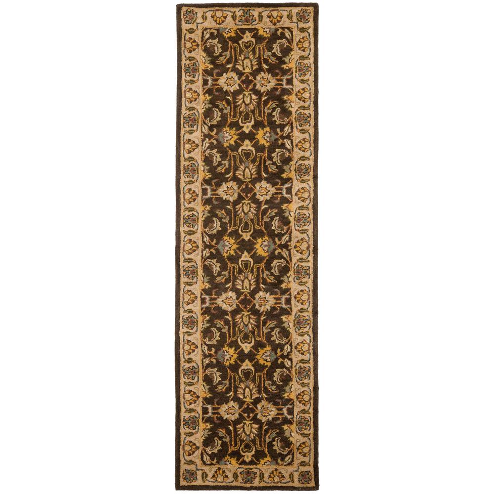 HERITAGE, BROWN / IVORY, 2'-3" X 8', Area Rug, HG912A-28. Picture 1