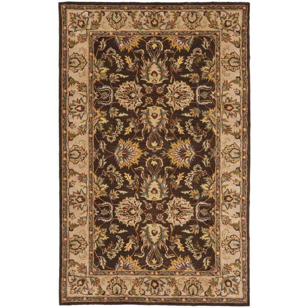HERITAGE, BROWN / IVORY, 5' X 8', Area Rug, HG912A-5. Picture 1