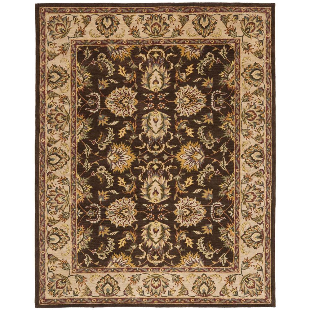 HERITAGE, BROWN / IVORY, 7'-6" X 9'-6", Area Rug. Picture 1