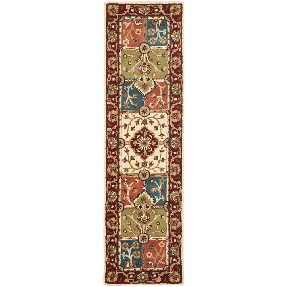 HERITAGE, MULTI / RED, 2'-3" X 8', Area Rug, HG925A-28. Picture 1