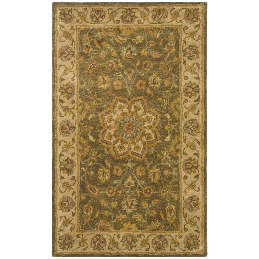 HERITAGE, GREEN / TAUPE, 3' X 5', Area Rug. Picture 1